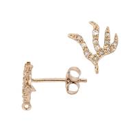 Rose Gold Vermeil Stud Flame Earring