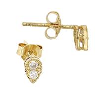 Vermeil Gold Pear Shape Earring