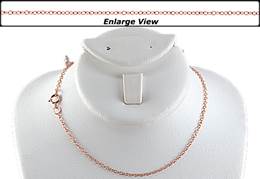 Rose Gold Filled Ready to Wear 1.4mm Round Cable Chain