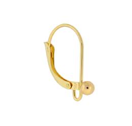 14k Leverback Earrings Bella Findings House 14k Ball Stud 3mm Leverback Earrring E