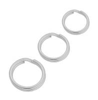 Sterling Silver Round Splitrings