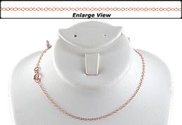 Rose Gold Filled Ready to Wear 1.3mm Round Cable Chain