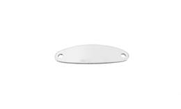 Sterling Silver Blank-ID Bracelet Oval 19X6mm