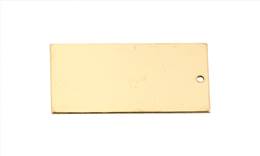 Gold Filled Blank-ID Necklace Rectangle 28X14mm