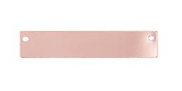 Rose Gold Blank-ID Necklace Rectangle 32X6.4mm