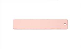 Rose Gold Filled Blank-ID Necklace Rectangle 32X6.4mm
