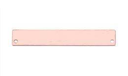 Rose Gold Filled Blank-ID Bracelet Rectangle 38X7mm