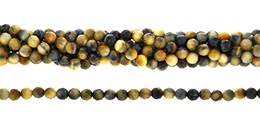 6mm Round Faceted Quality (A) Tiger Eye Fancy Color Bead