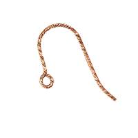 Rose Gold Filled Sparkle French Ear Wire 0.76mm