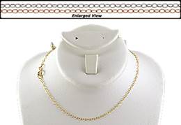 14K Ready to Wear 1.6mm Flat Cable Chain Necklace With Springring Clasp