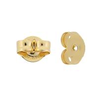 10k Gold 4mm Earring Back 0.76mm Center Hole