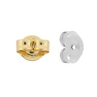 14K Earring 4mm Earnut 0.76mm Center Hole