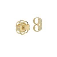 10k Gold 5mm Earring Back 0.76mm Center Hole