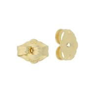 10k Gold 6mm Earring Back 0.91mm Center Hole