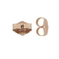 14K 6.001mm Earring Rose Gold Earnut 0.91mm Center Hole