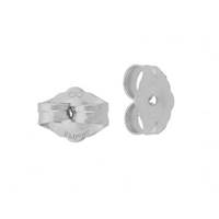 Sterling Silver 6mm Earring Earnut 0.91mm Center Hole