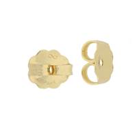 10k Gold 6.0mm Earring Back 0.91mm Center Hole