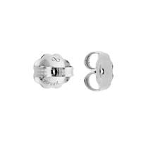 Sterling Silver 6.0mm Earring Earnut 0.91mm Center Hole