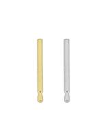 14K Earring Friction Short Post 9.4mm by 0.84mm Thick