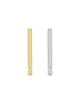 14K Earring Friction Short Post 9.4mm by 0.84mm Thick