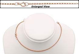 Rose Gold Ready to Wear 1.4mm Belcher Rolo Chain