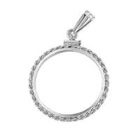 1.6mm Width US Silver Quarter Rope Coin Bezel