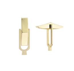 18K Flat Cufflink Back