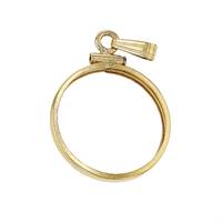 US Penny Coin Gold Bezel