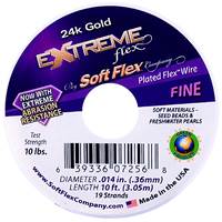 Soft Flex Beading Wire 0.014 Gold