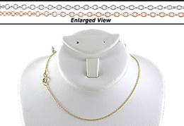 14K Ready to Wear 1.1mm  Round Cable Chain Necklace With Springring Clasp