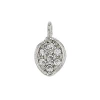 Sterling Silver Charm Fancy Cubic Zirconia | Bella Findings House