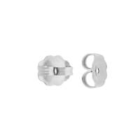 Sterling Silver 5X0.76mm Hole Earring Friction Earnut