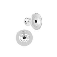 Sterling Silver 0.76mm Hole Earring Clutch Back Earnut