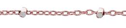 1.3mm Width Satellite Chain With Faceted Sterling Silver Roundel
