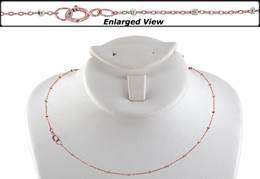 Rose Gold Filled Ready to Wear 1.1mm Satelite Chain With Sterling Silver Beads a