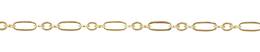 14K Gold Chain 1.6mm Width Long And Short Flat Cable Chain