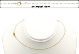 Gold Filled Ready to Wear Flat Cable Chain 1.3mm With Springring Clasp