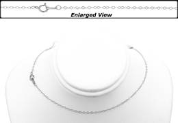 Sterling Silver Ready to Wear 1.3mm Flat Cable Chain