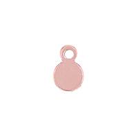 Rose Gold Filled Disc Charm