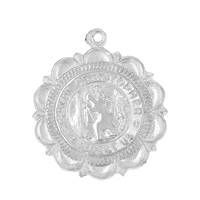 Sterling Silver ST Christopher 22mm Charm
