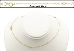Gold Filled 16+2 Inches Ready to Wear Flat Cable Chain 1.3mm Width Necklace