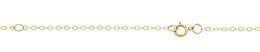 14k 16+2 Inches Ready to Wear 1.3mm Flat Cable Chain Necklace With Springring Cl