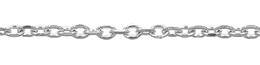 1.10mm  Width Sterling Silver ROUND CABLE DIAMOND-CUT CHAIN