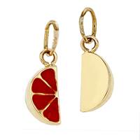 14K Grapefruit Charm