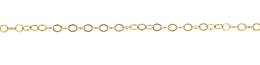 2.1mm Width Flat Cable Gold Filled Chain