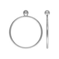 Sterling Silver Stacking Ring w/3mm Ball