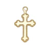 14K Cross Charm