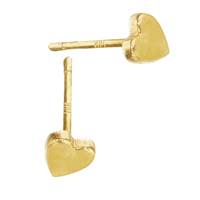 14K Heart Stud Earring