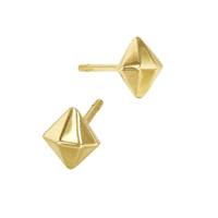 14K Diamond Shaped Stud Earring