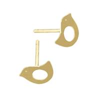 14K Bird Stud Earring